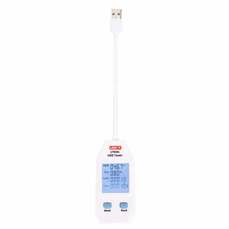 UNI-T, UT658A, tester USB, con cavo, USB-A