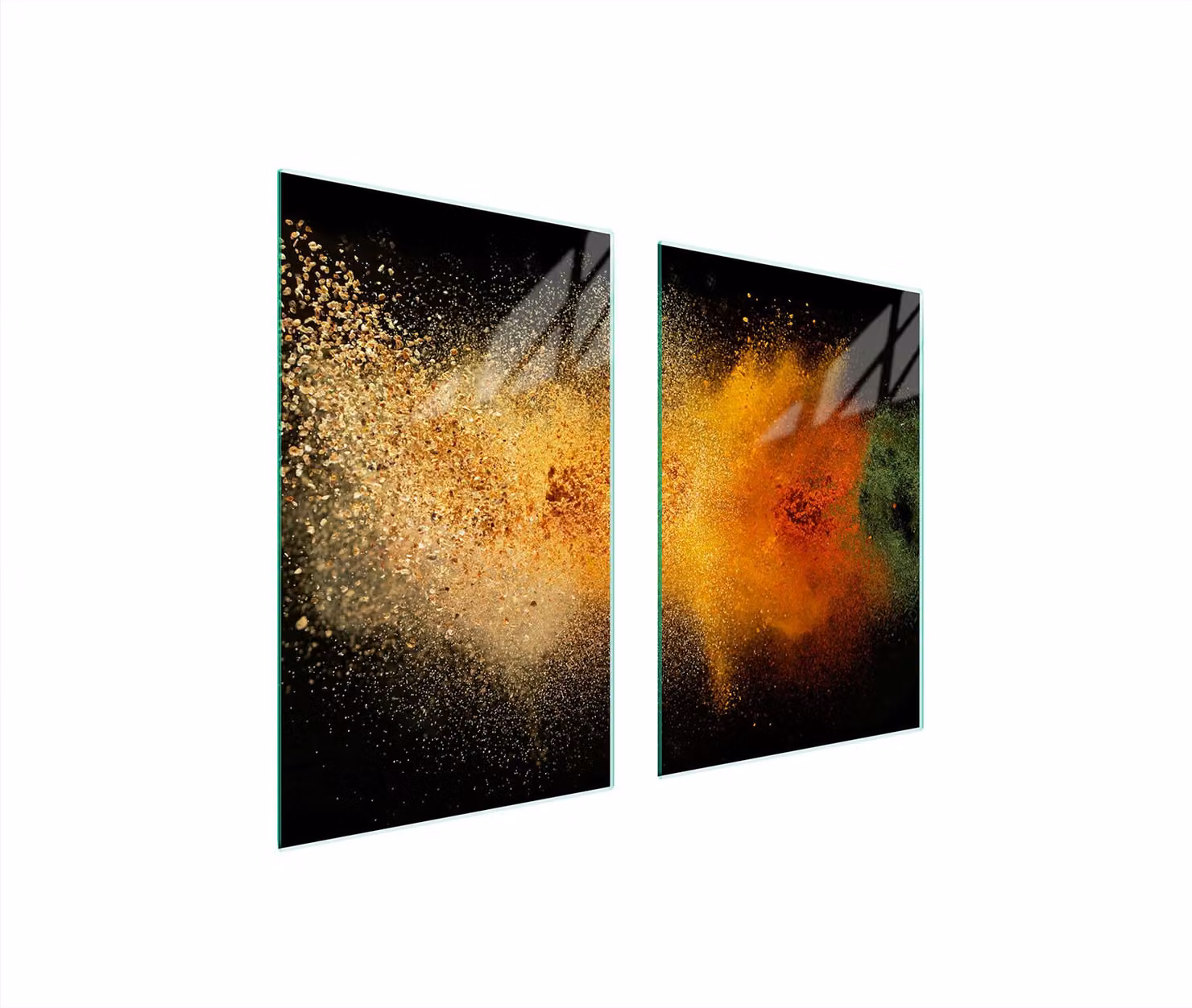 Piastra di protezione in vetro per cucina 65x52 Spezie