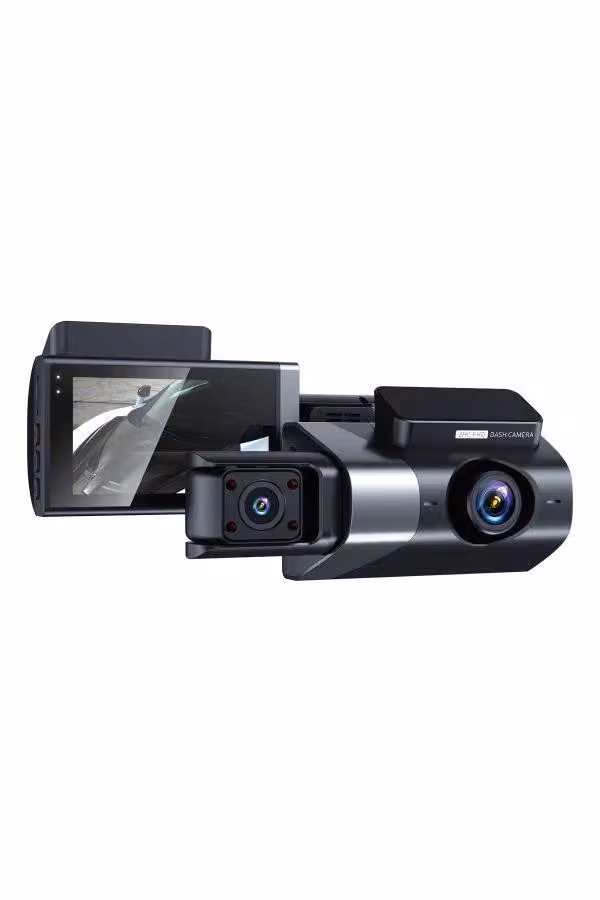 Videoregistratore a tripla telecamera ROBICAM, WiFi per connessione smartphone, app gratuita