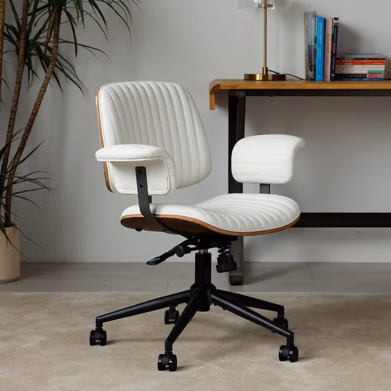 Sedia da ufficio ergonomica con altezza regolabile e funzione girevole a 360 gradi