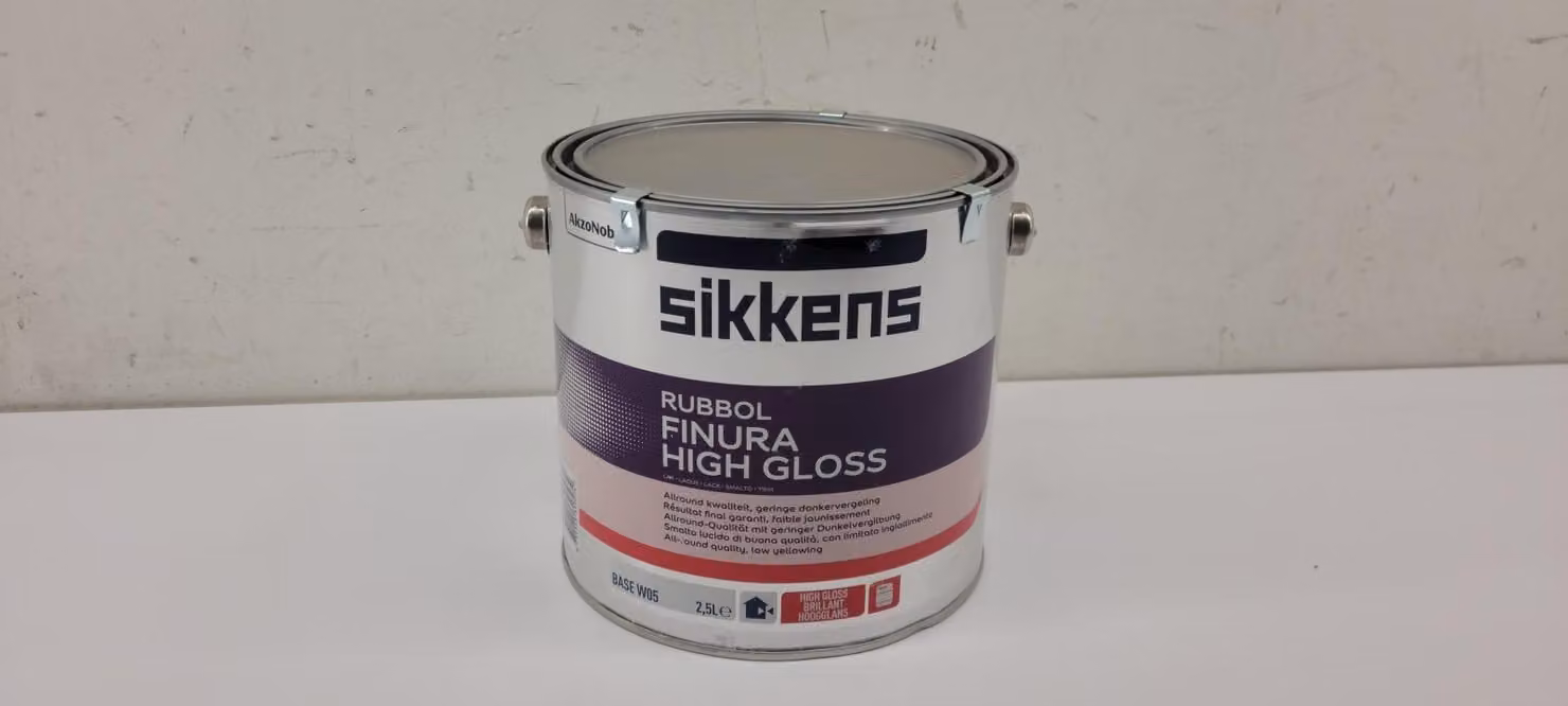 Sikkens Rubbol Finura High gloss, Fondo, Metallo, Legno, Alta brillantezza, Base W05, A base di solventi, Trasparente