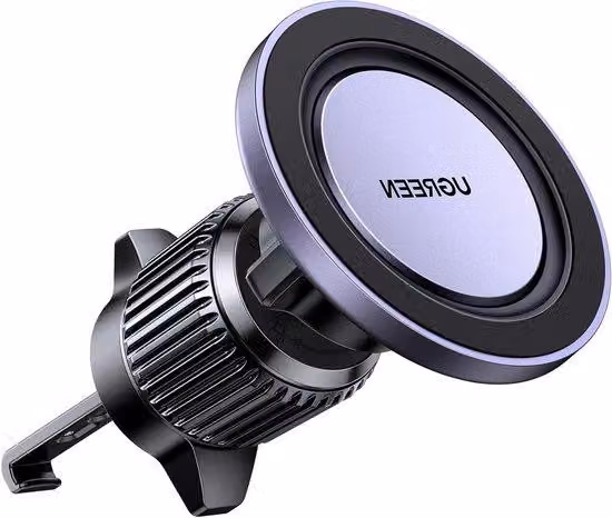 Supporto magnetico girevole per auto a 360°, nero