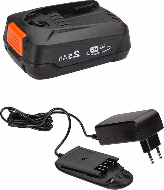Kit di avvio per batteria P4A per tutti gli attrezzi da giardino - batteria Li-ion - 1 x PBA 18 V/45 2,5 Ah AL 1810 CV - classe energetica A