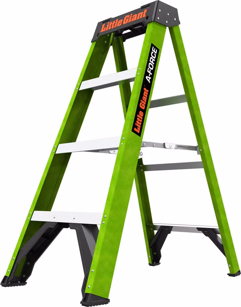 Scala a pioli Little Giant A-Force per artigianato, edilizia e manutenzione, 4 gradini