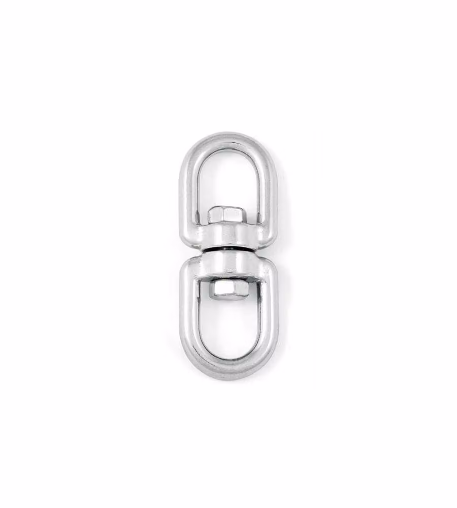 Girella occhio - occhio 8 mm. in acciaio Inox A4 - AISI 316