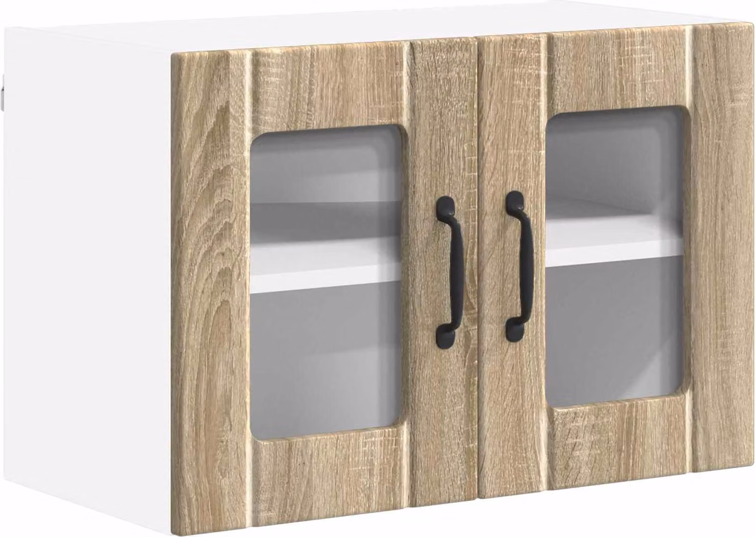 Mobile in vetro da parete LUCCA Rovere Sonoma 60 x 31 x 40 cm