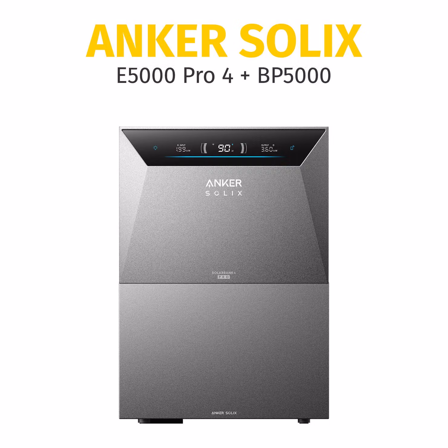 Anker SOLIX Solarbank 4 E5000 Pro con 1 batteria di espansione BP5000