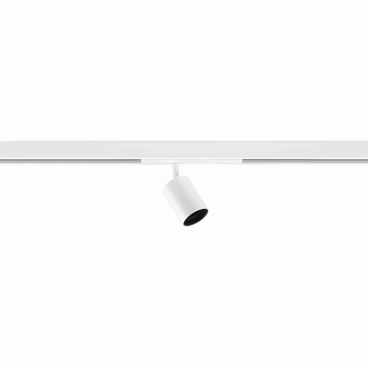 Ivela Faretto su binario Nanoperfetto, bianco, PWM, 48 V 38° 3.000 K dimmerabile, Bianco / Opale, Corridoio, Alluminio, Moderno