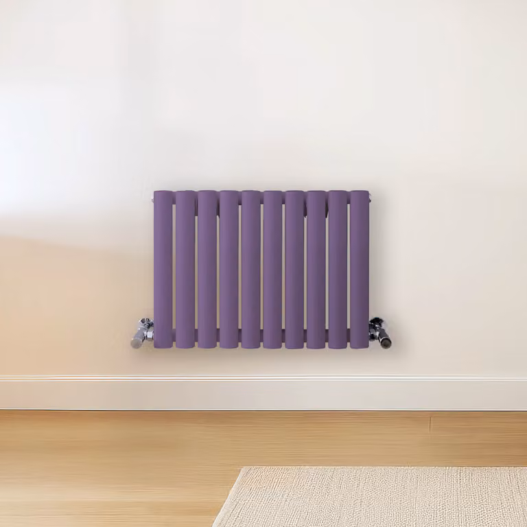 Radiatore di Design Orizzontale  Viola (Lush Purple) -  400mm x 590mm  - Pannello Doppio  - Revive