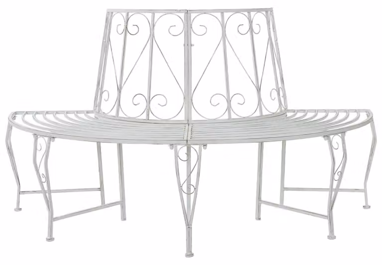 Panchina in legno 4 posti 160 x 80 x 89 cm Acciaio