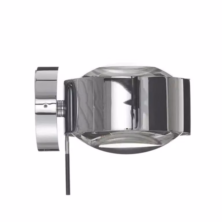 Top Light Applique da parete Puk, dimmerabile, Alluminio / Grigio / Zincato, Corridoio, Metallo, Moderno, Applique
