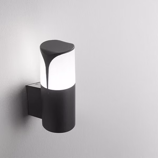 Gea Lillibet Applique Outdoor Moderna in Metallo e Plastica, Disponibile in Bianco, Grigio o Nero, con Attacco E27 e Protezione IP44