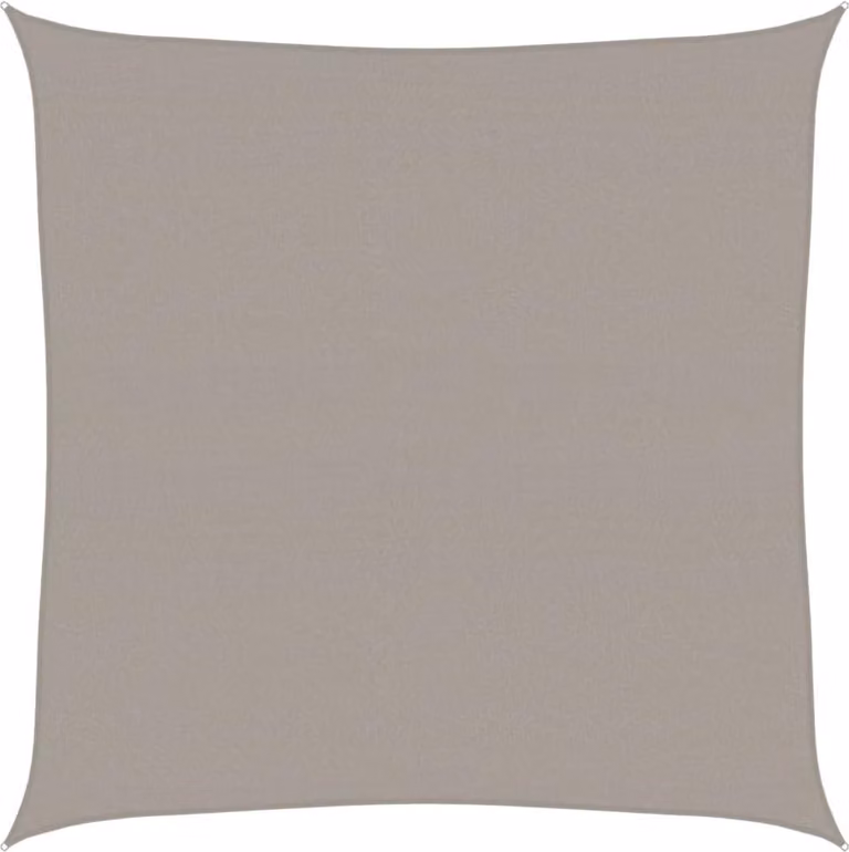 Vela Parasole 160 g/m² Quadrata Grigio Chiaro 7x7 m in HDPE