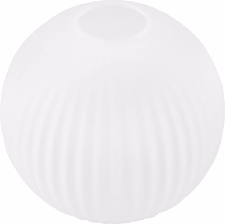 Paralume Riffle bianco sfera piccola 14 cm – elegante paralume in vetro per un'illuminazione interna raffinata