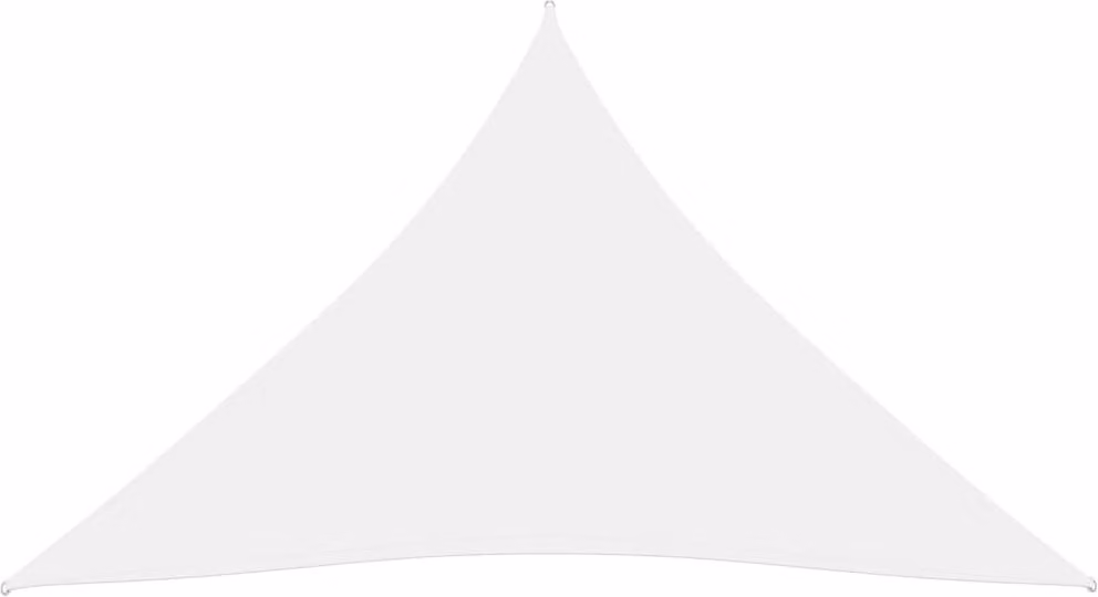 Parasole a Vela Oxford Triangolare 5x6x6 m Bianco
