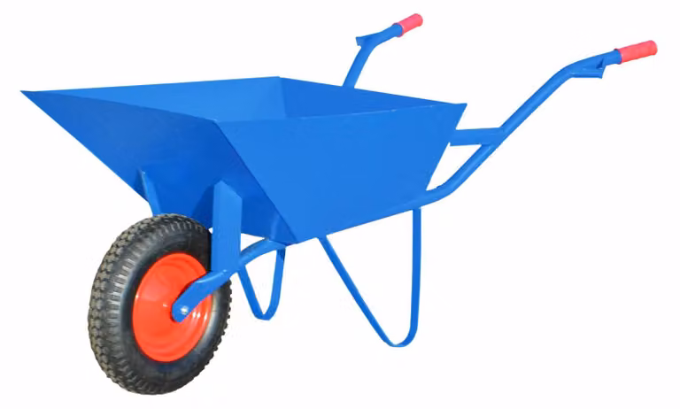 Carriola da cantiere 85 L, 2,0 mm, blu