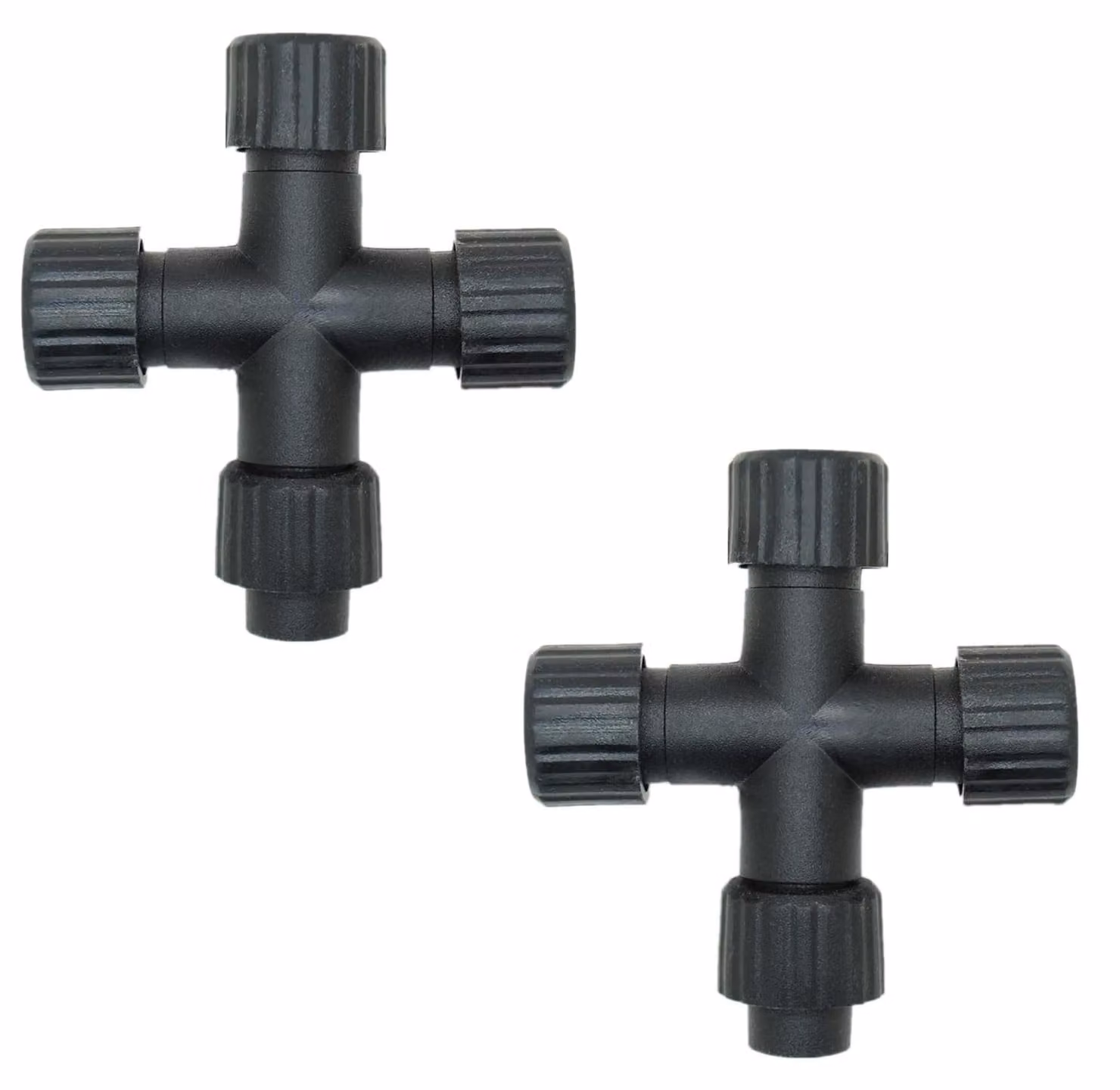 2 connettori divisori per cavi luminosi, connettori a "Y" a 2 poli, da 1 a 3, grado di protezione IP65 (resistente all'acqua)