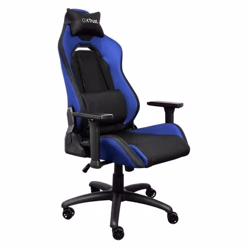 Sedia gaming Trust GXT 714B Ruya Blue e Black con poggiatesta e braccioli – 3