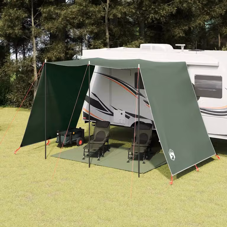 Telo impermeabile vidaXL verde in poliestere e fibra di vetro L: 302 cm, P: 240 cm, H: 240 cm