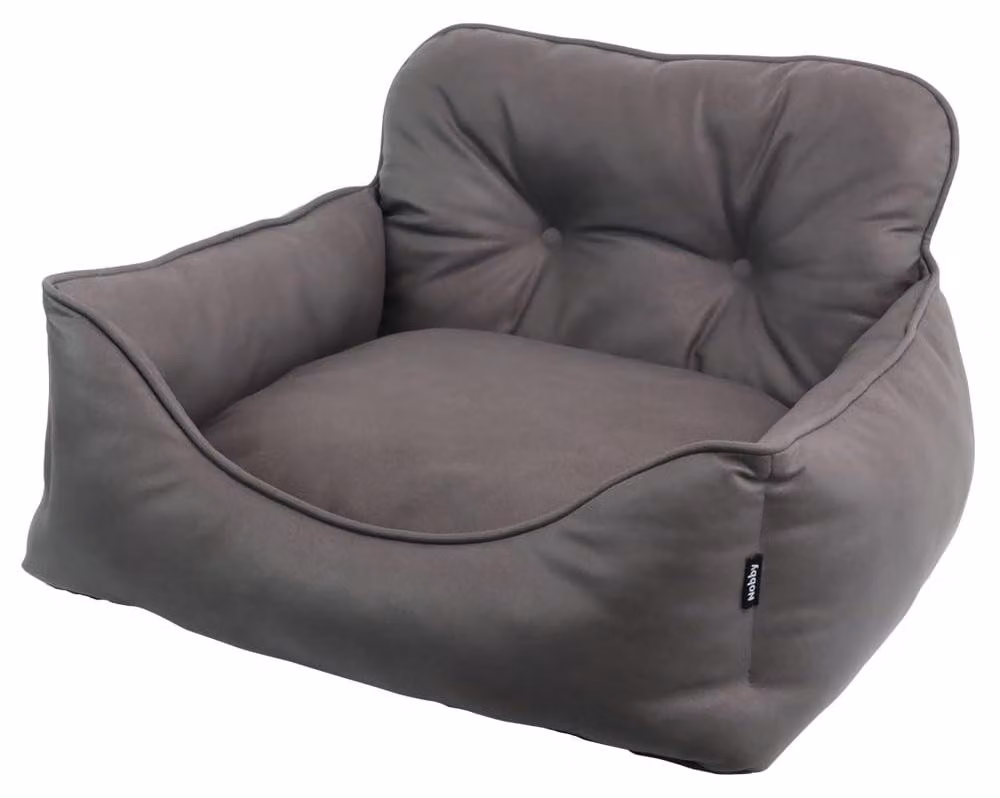 Letto confortevole per cani, color grigio scuro, taglia L