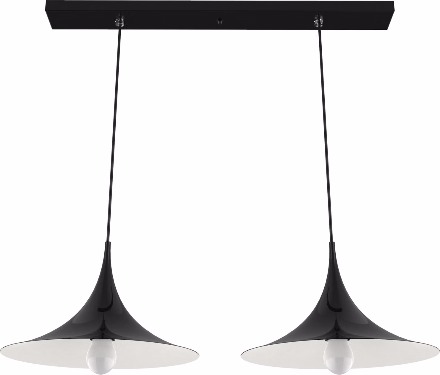 Lampada A Sospensione Louie Con Tracce Bicolori Lucide