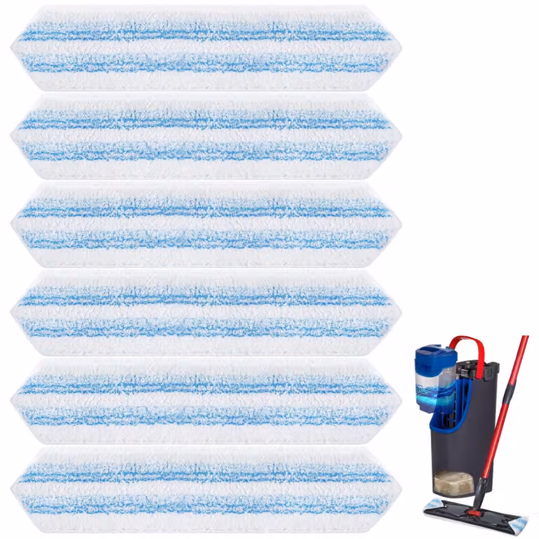 6 panni in microfibra per mop Vileda H2PrO e O-Cedar H2PrO