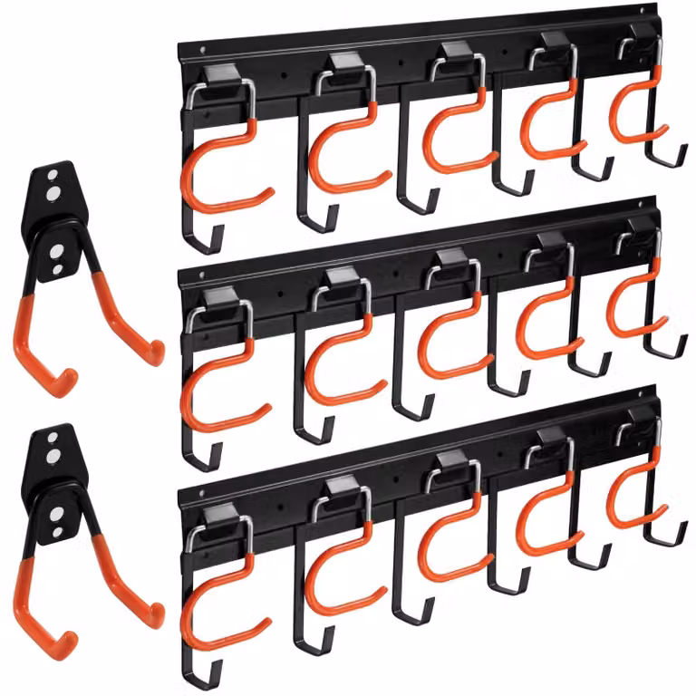 Solidchoice - Organizzatore robusto per garage, ideale per attrezzi da giardino, 130 cm
