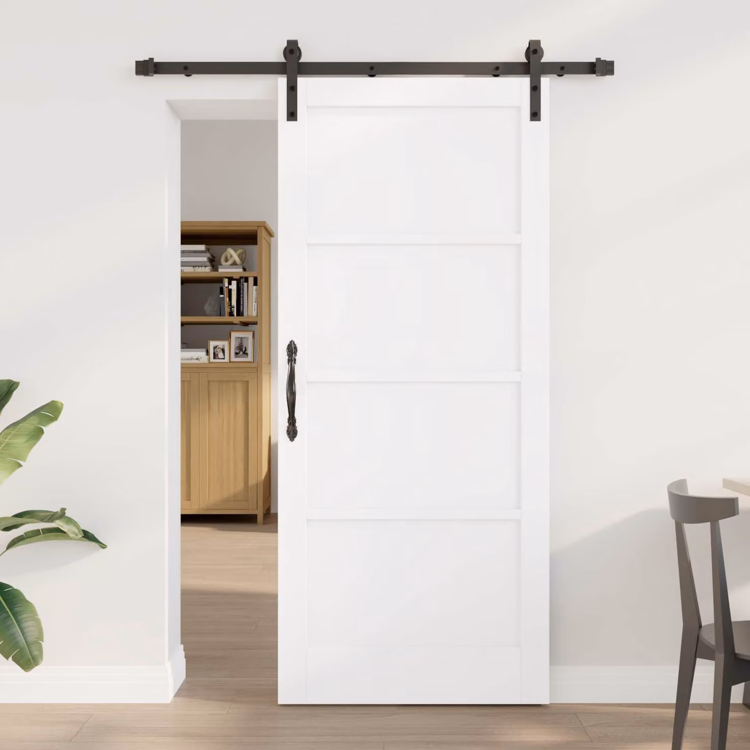 vidaXL Porta scorrevole 86 x 198,5 cm Legno Massello di Pino