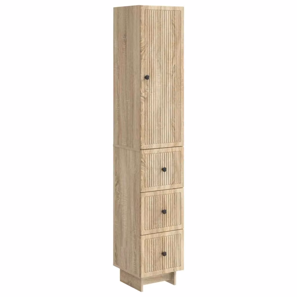 Set di 2 armadi moderni vidaXL in legno e MDF beige con ante a battente e ripiani interni per soggiorno o giardino – 2