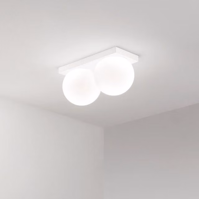 Plafoniera Moderna Dot Perenz in Metallo Bianco Opaco con LED 16W IP40