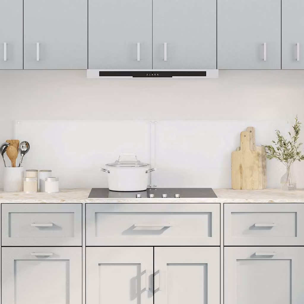 Set di 2 paraschizzi per cucina vidaXL in vetro temperato trasparente, L: 80 cm, P: 40 cm