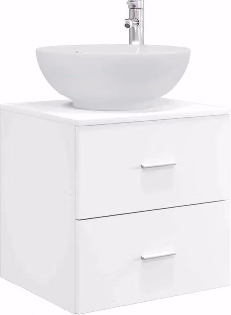 Mobile Lavabo | Armadio Lavabo da Parete Bianco 49,5 x 44,5 x 66,5 cm