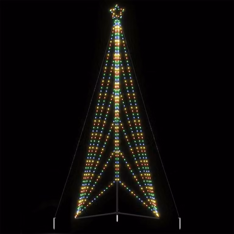 Albero di Natale a LED vidaXL Multicolore con Stella, Altezza: 478 cm