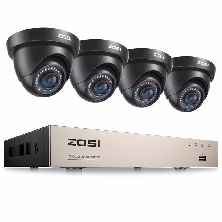 Sistema di telecamere di sicurezza, risoluzione 1080P, tecnologia di compressione H265+