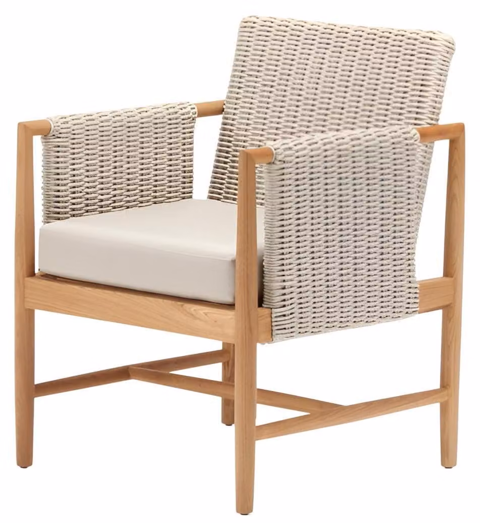 Sedia moderna, mobili da giardino, sedia da giardino, sedia di alta qualità, colore beige