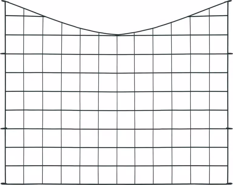 Set Recinzione da Giardino ad Arco Invertito 77,5x64 cm Verde