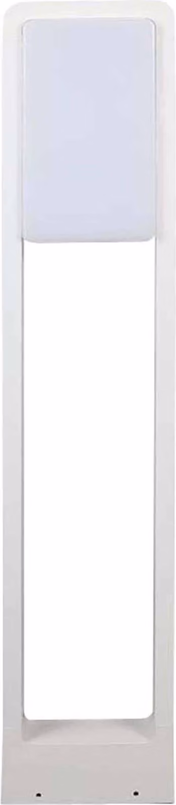 V-TAC VT-33 lampada led da giardino 10W paletto chip samsung fissaggio a terra 80cm bianco in alluminio IP65 bianco freddo 6400K - SKU 20118