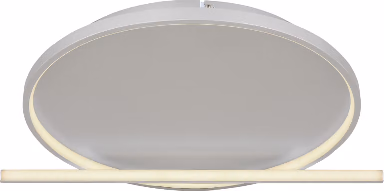 Globo Lighting plafoniera alluminio nichel opaco, LED