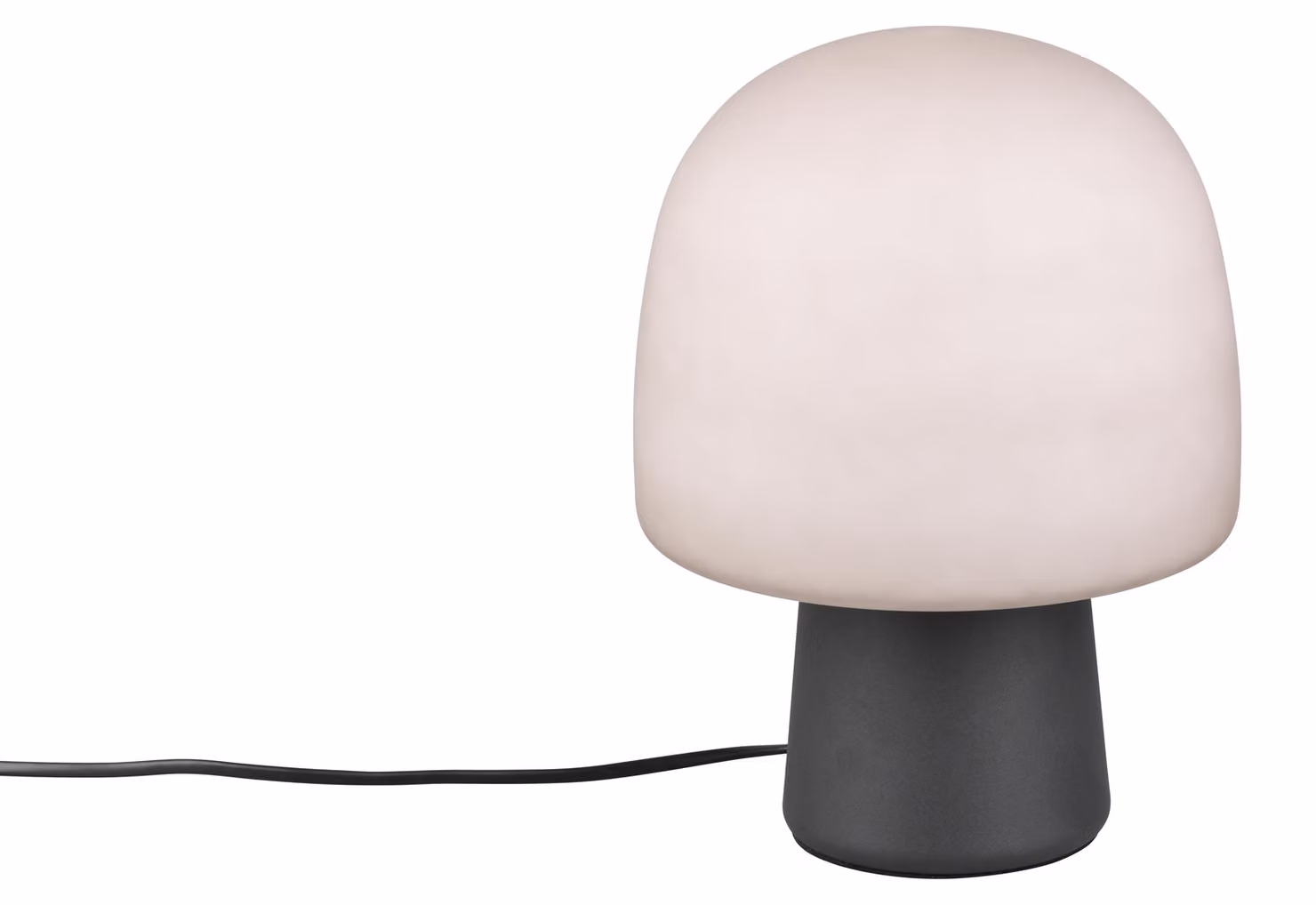 Lampada da tavolo moderna STEEN nero-grigio scuro 1xE14x10W vetro dim.: 27x20x20 cm IP20 Trio
