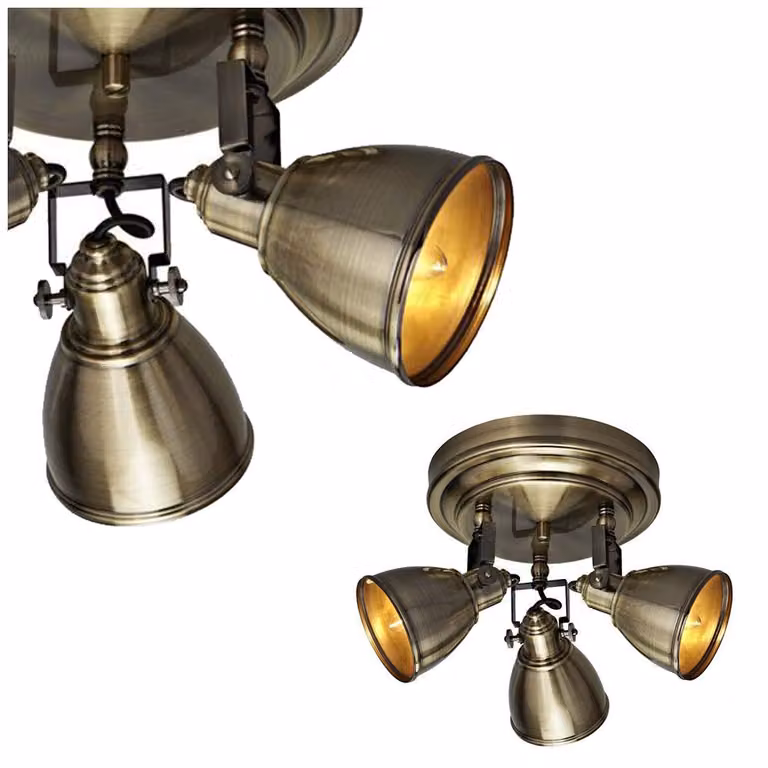 Lampada da soffitto FJÄLLBACKA antica a 3 lampadine