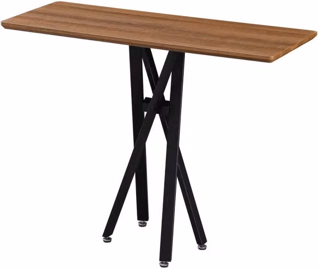 Consolle Jasper Casa Collection con Top Noce e Gambe Nere L/P/H: 100 x 40 x 78 cm
