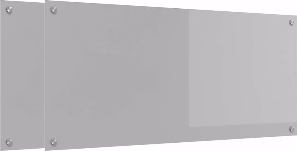 Schienale da cucina 2 pcs Grigio chiaro 110 x 50 cm