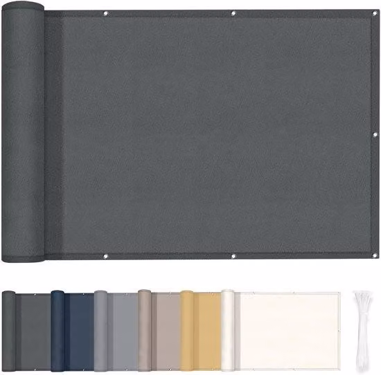 Tenda da sole per balconi e terrazze 75x300 cm - impermeabile e resistente al vento