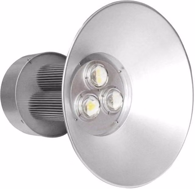 Faro Proiettore a LED Trade Shop Traesio con Campana Industriale, Luce Bianco Freddo, 150W, IP65, Colore Bianco