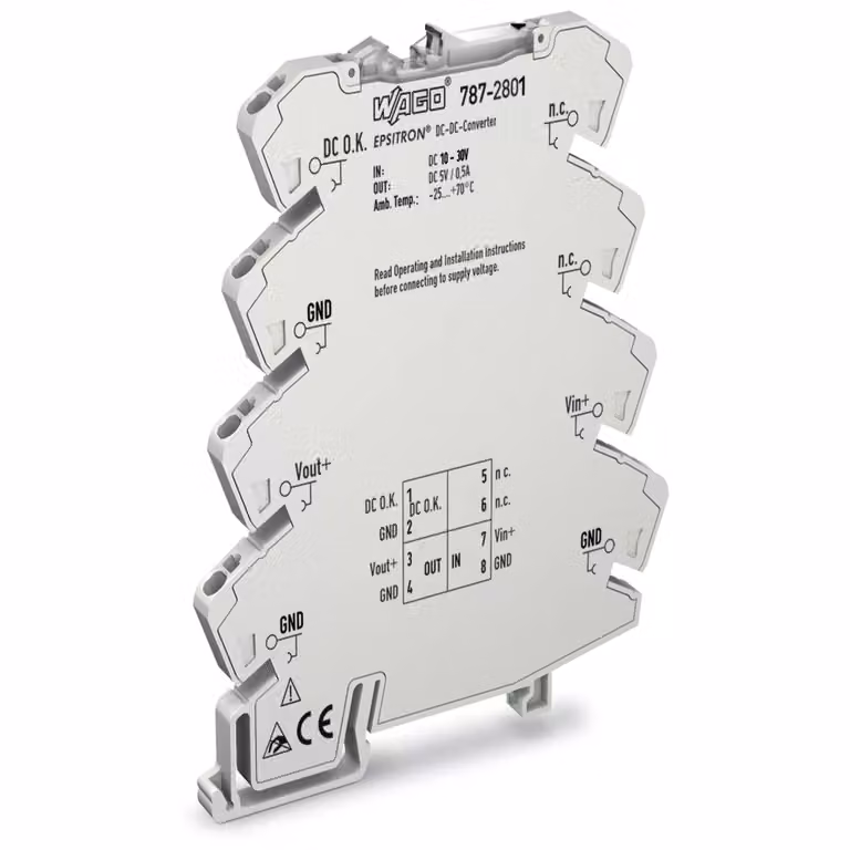 Convertitore CC-CC WAGO; tensione di ingresso 24 V CC; tensione di uscita 5 V CC 787-2801
