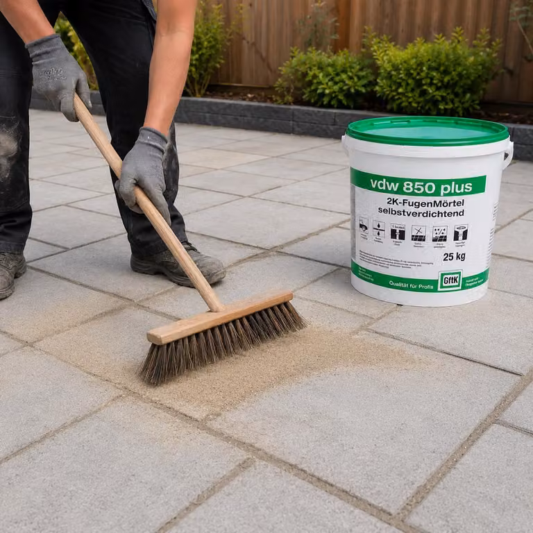 vdw 850 plus 2K-Fugenmörtel 25kg selbstverdichtend Natur