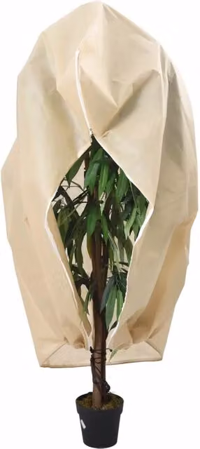 Set di 10 coperture con cerniera vidaXL beige per orto e giardino ornamentale, 70 g/m², L: 314 cm, H: 250 cm