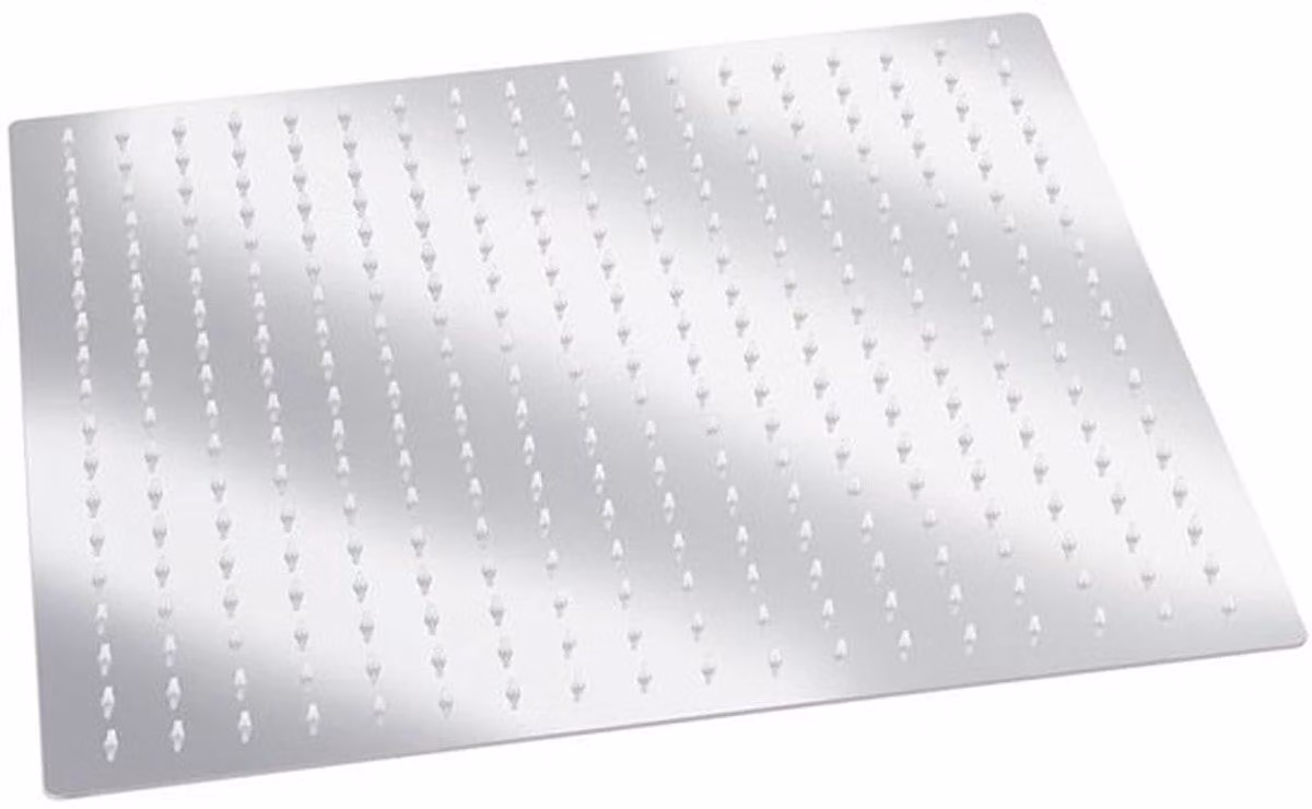 Regenduschekopf da 16 pollici - Doccia a soffitto quadrata - Doccia da incasso ultraleggera - Acciaio inossidabile - Sistema doccia - Alta pressione