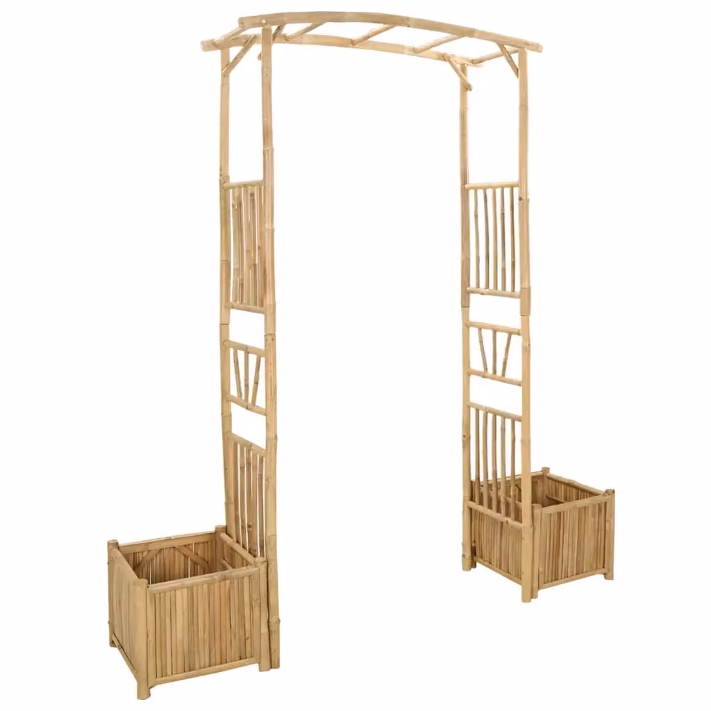 Arco da giardino in bambù vidaXL marrone L: 177 cm, P: 40 cm, H: 205 cm – 2