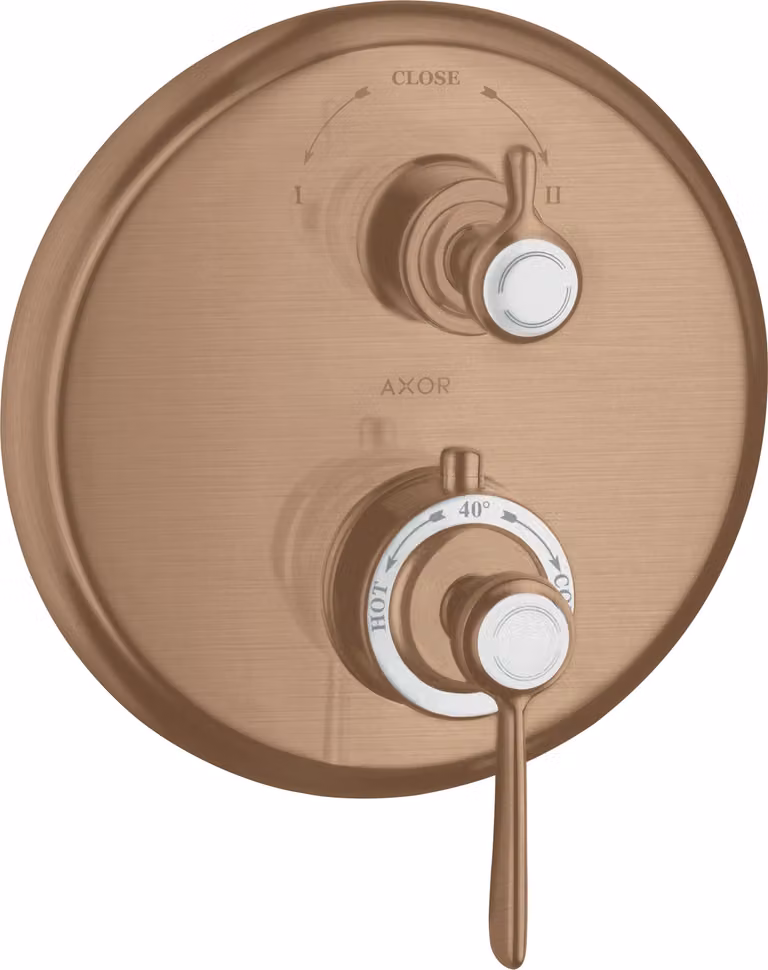 hansgrohe AXOR Montreux thermostat hansgrohe AXOR Montreux encastré, robinet d'arrêt et inverseur, béqu'ille, 2 consommateurs, 16821310, 16821310